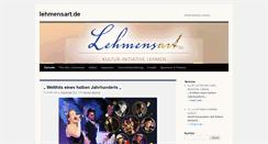 Desktop Screenshot of lehmensart.de